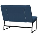 vidaXL Banc Bleu 100x75x76 cm Tissu