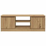 vidaXL Meuble TV chêne artisanal 102x30x36 cm bois d'ingénierie