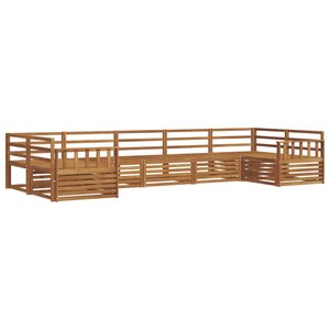 vidaXL Ensemble de canapés d'extérieur 7 pc Naturel