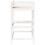 vidaXL Lit superposé sans matelas blanc 100x200 cm bois de pin massif