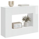 vidaXL Table console Blanc Brillant 101 x 29 x 74 cm Bois d’ingénierie