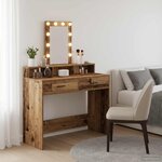 vidaXL Table de Toilette Marron 100 x 41 x 140 cm Bois d'ingénierie