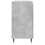 vidaXL Buffet gris béton 101 5x35x70 cm bois d'ingénierie