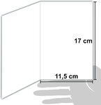 61-5841 Carte Joyeux Noël avec enveloppe blanche 12x17 5cm