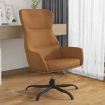 Vidaxl chaise de relaxation taupe similicuir daim