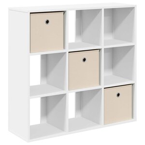 vidaXL Buffet avec tiroir Blanc 88 5 x 29 x 84 5 cm