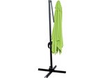 Parasol jardin déporté "soleil" - 2.5 x 2.5 m - vert