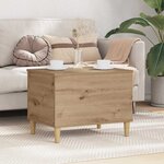 vidaXL Cabinet de chevet chêne artisanal 60 x 44.5 x 45 cm