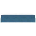 vidaXL Cadre de lit avec matelas Bleu 120 x 190 cm Velours