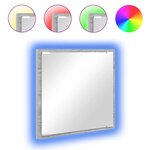 vidaXL Miroir de salle de bain LED Gris Sonoma 40 x 37 x 8.5 cm