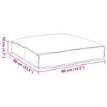 vidaXL Coussin pour assise de palette Taupe 80 x 80 x 12 cm