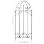 vidaXL Supports pour plantes grimpantes 3 Pièces Noir 40x100 cm Fer