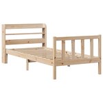 vidaXL Cadre de lit sans matelas 100x200 cm bois massif de pin