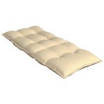 vidaXL Coussins de chaise à dossier haut lot de 6 beige tissu oxford