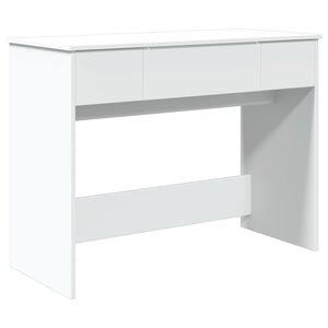 vidaXL Coiffeuse avec miroir blanc 100x45x76 cm