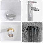 vidaXL Vanité de lavabo mural Sonoma gris 53 x 34 5 x 63 cm