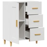 vidaXL Buffet Blanc 69 5x34x90 cm Bois d'ingénierie