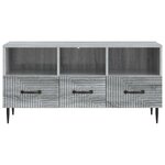 vidaXL Meuble TV Sonoma gris 102 x 34 5 x 50 cm Bois d'ingénierie
