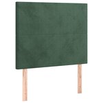 vidaXL Cadre de lit avec tête de lit Vert foncé 80x200 cm Velours