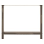 vidaXL Pieds de table à manger en acier naturel 2 pièces 100 x (72-73) cm Acier