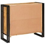 vidaXL Buffet Marron 80 x 33 x 70 cm bois de manguier massif