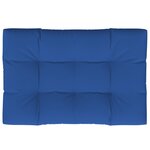 vidaXL Coussin de palette bleu royal 120x80x12 cm tissu