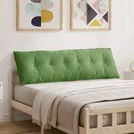 vidaXL Coussin de Dos Vert clair 160 x 50 cm Tissu en velours côtelé