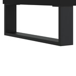 vidaXL Table de chevet noir 40x35x47 5 cm bois d’ingénierie