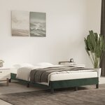 vidaXL Cadre de lit sans matelas vert foncé 120x190 cm velours