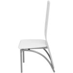 vidaXL Chaises à manger lot de 2 blanc similicuir
