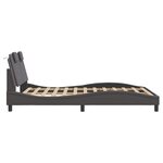 vidaXL Cadre de lit sans matelas gris 120x200 cm similicuir