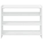 vidaXL Étagère à chaussures blanc 80x25x62 cm bois d'ingénierie