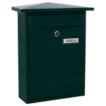 Boîte aux Lettres en Acier Home E5713 Fond Étroit Anti-pluie vert