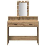 vidaXL Table de Toilette Marron 100 x 41 x 140 cm Bois d'ingénierie