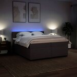 vidaXL Sommier à lattes de lit avec matelas Marron foncé 200x200 cm