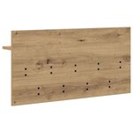 vidaXL Porte-manteau mural chêne artisanal 80 x 40 x 12 cm