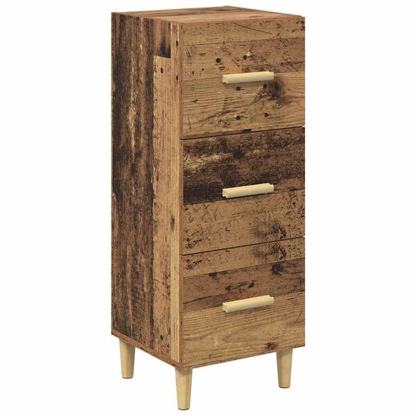 vidaXL Buffet Bois ancien 34 5 x 34 x 90 cm Bois d'ingénierie