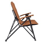 Bo-camp chaise de camping pliable stanwix beige argile