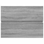 vidaXL Armoire d'évier Sonoma gris 60x38 5x45 cm Bois d'ingénierie