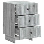 vidaXL Cabinet de chevet avec tiroir Sonoma gris 43 x 41 x 66 5 cm