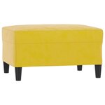 vidaXL Ensemble de canapés 4 Pièces avec coussins jaune velours
