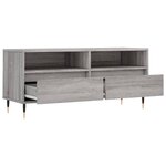 vidaXL Meuble TV sonoma gris 100x34 5x44 5 cm bois d'ingénierie