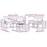 vidaXL Ensemble de canapés d'extérieur 6 Pièces Blanc et crème