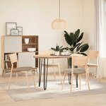 vidaXL Pieds en épingle à cheveux pour consoles  lot de 4  noir  72 cm  acier massif