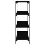 vidaXL Bibliothèque Noir 60x33x100 cm Bois d'ingénierie et acier