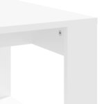 vidaXL Table basse blanc 102x50x35 cm bois d'ingénierie