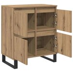 vidaXL Buffet Marron 60 x 35 x 70 cm Bois d'ingénierie