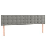 vidaXL Sommier à lattes de lit et matelas Gris clair 160x200cm Velours