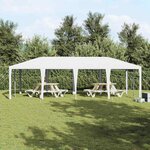 vidaXL Tente de fête Blanc 800 x 400 x 266 cm Polyester  Acier