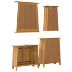 vidaXL Ensemble de meubles de salle de bain 4 Pièces bois de pin massif